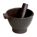 Cast iron mortar and pestle, 50s