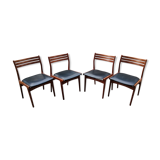 Lot of 4 Danish teak chairs by Uldum Mobelfabrik
