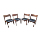 Lot de 4 chaises danoise en teck par Uldum Mobelfabrik