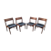 Lot de 4 chaises danoise en teck par Uldum Mobelfabrik