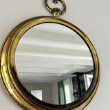 Round brass mirror
