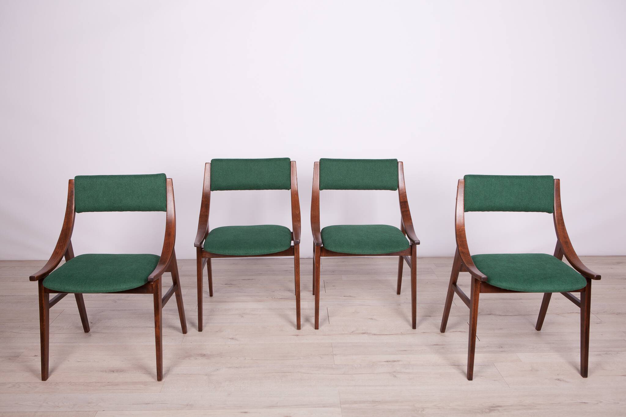 Polish Ski Jumper Dining Chairs from Zamojska Furniture Factory, 1970s, Set