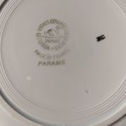 Series of 6 flat plates and 3 vintage dessert plates from St Amand
