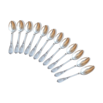 12 Silver Metal Empire-style spoons
