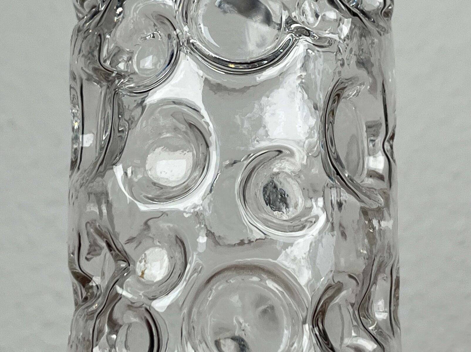 Mid-Century Modern Space Age Bubble Glass Vase by Wilhelm Braun-Feldweg for Hirschberg, Germany, 1960s