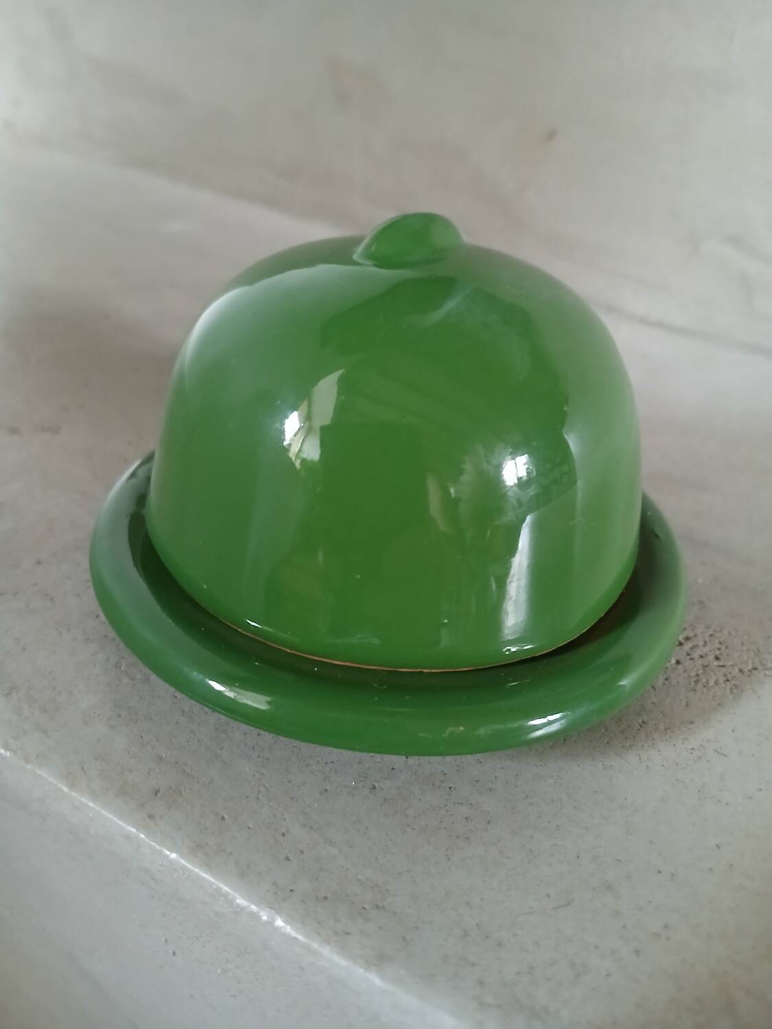 2 mini ceramic butter dishes