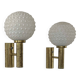 Vintage wall lamp, brass and opaline, Germany 1960