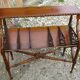 Vintage mahogany magazine/hotel book rack