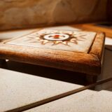 Dessous de plat bois et céramique