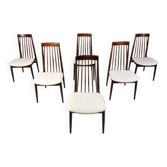 Set of 6 vintage rosewood chairs by Ernst Martin Dettinger for Lucas Schnaidt, 1960s