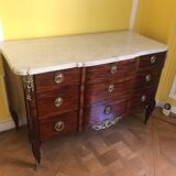 Commode en acajou époque transition estampillée D L Ancellet et poinçon de jurande