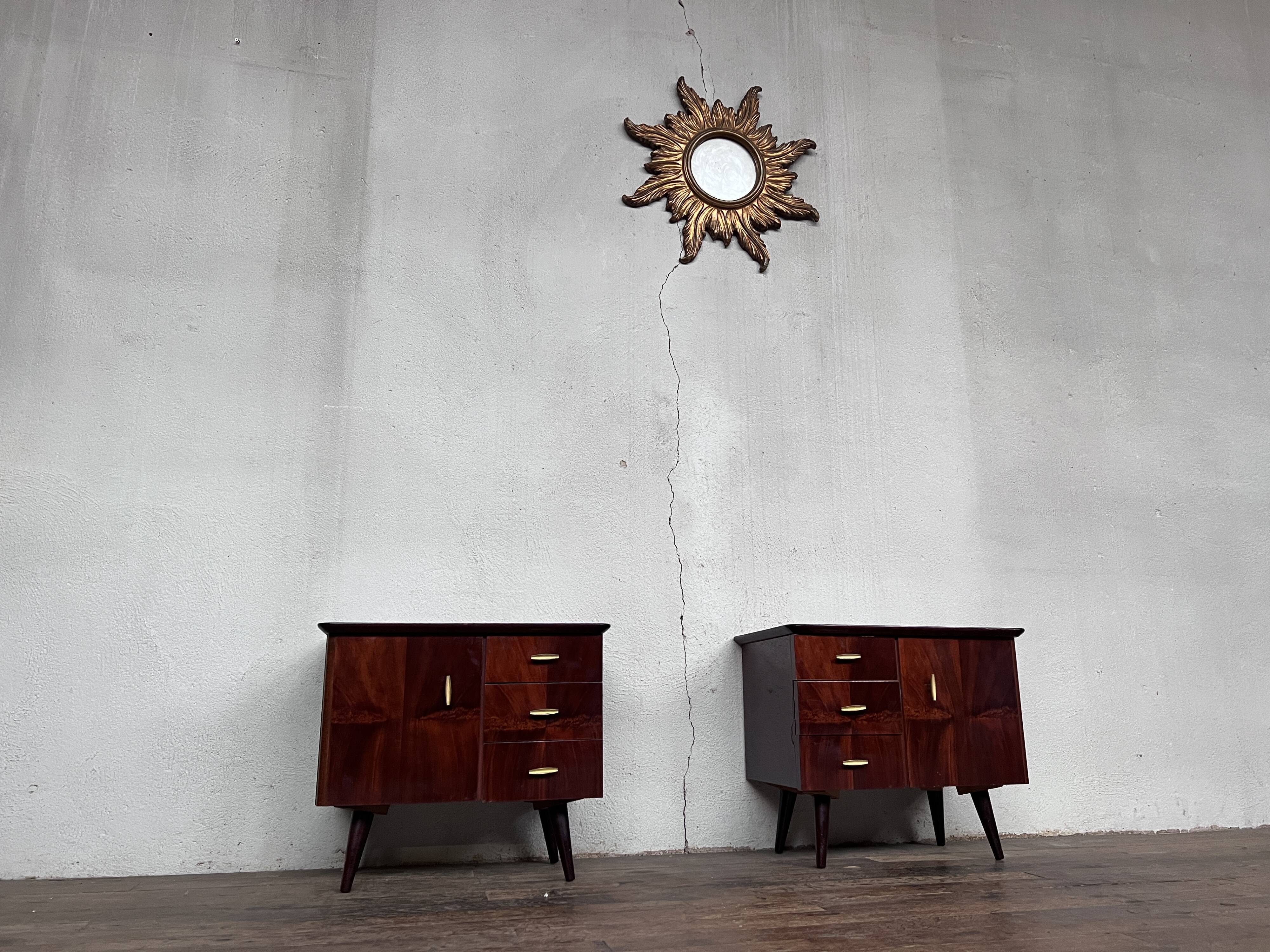 Paire de table de nuit 1950