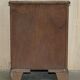 Vintage serpentine front hardwood chest of drawers