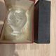 Decorative vase with birds in Lalique crystal, France, signed by the brand.