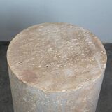 Travertine dining table diameter 120