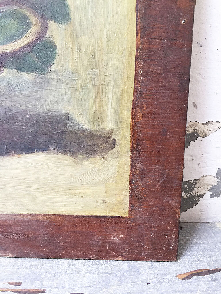 Painting flowers old oil