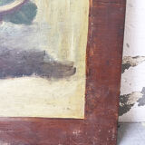 Painting flowers old oil