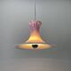 White and pink suspension lamp by Michael Bang for Holmegaard 1980