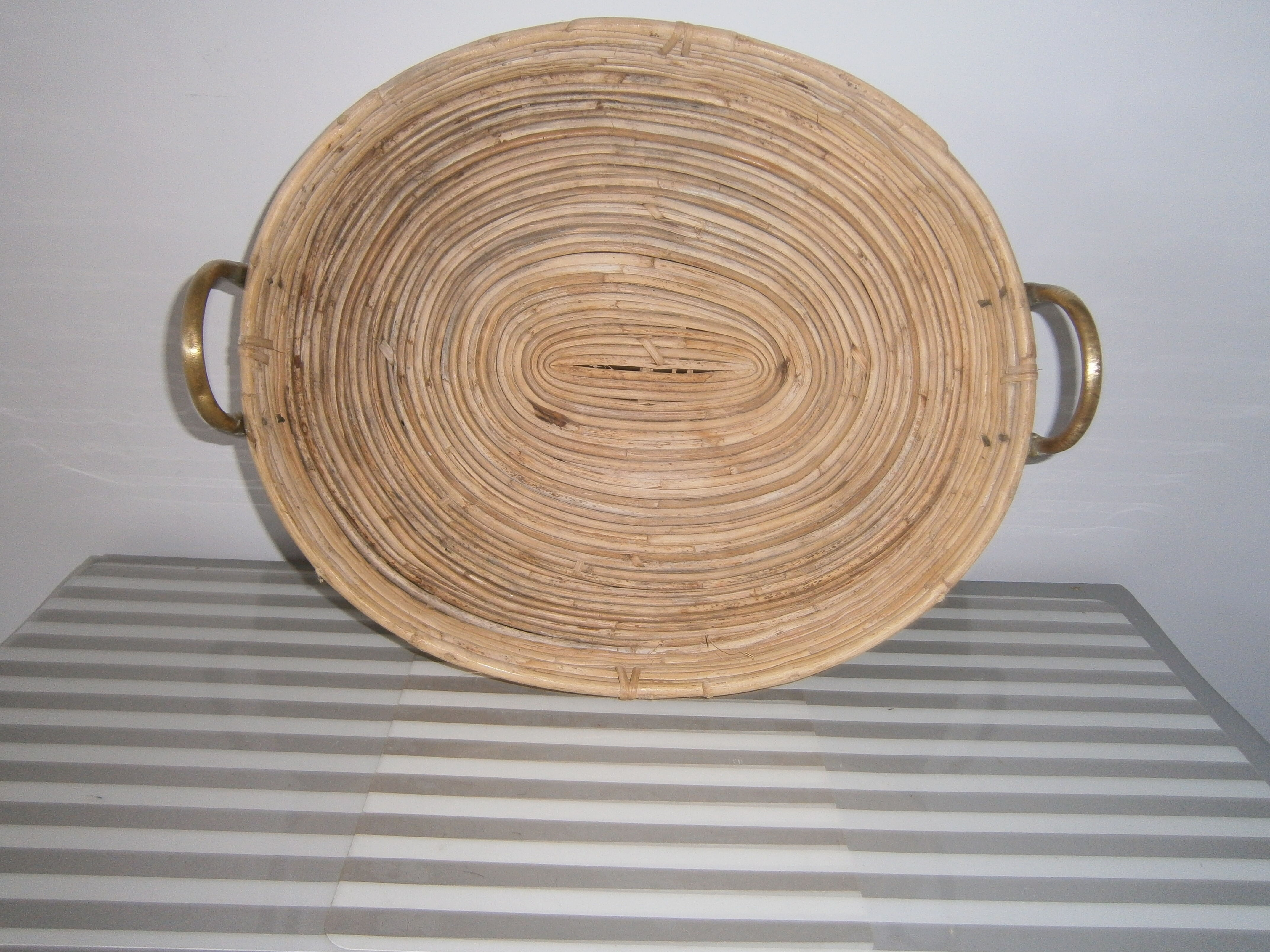 Rattan tray