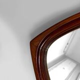 Important Miroir Triangulaire en Teck, Design Scandinave, Circa 1950