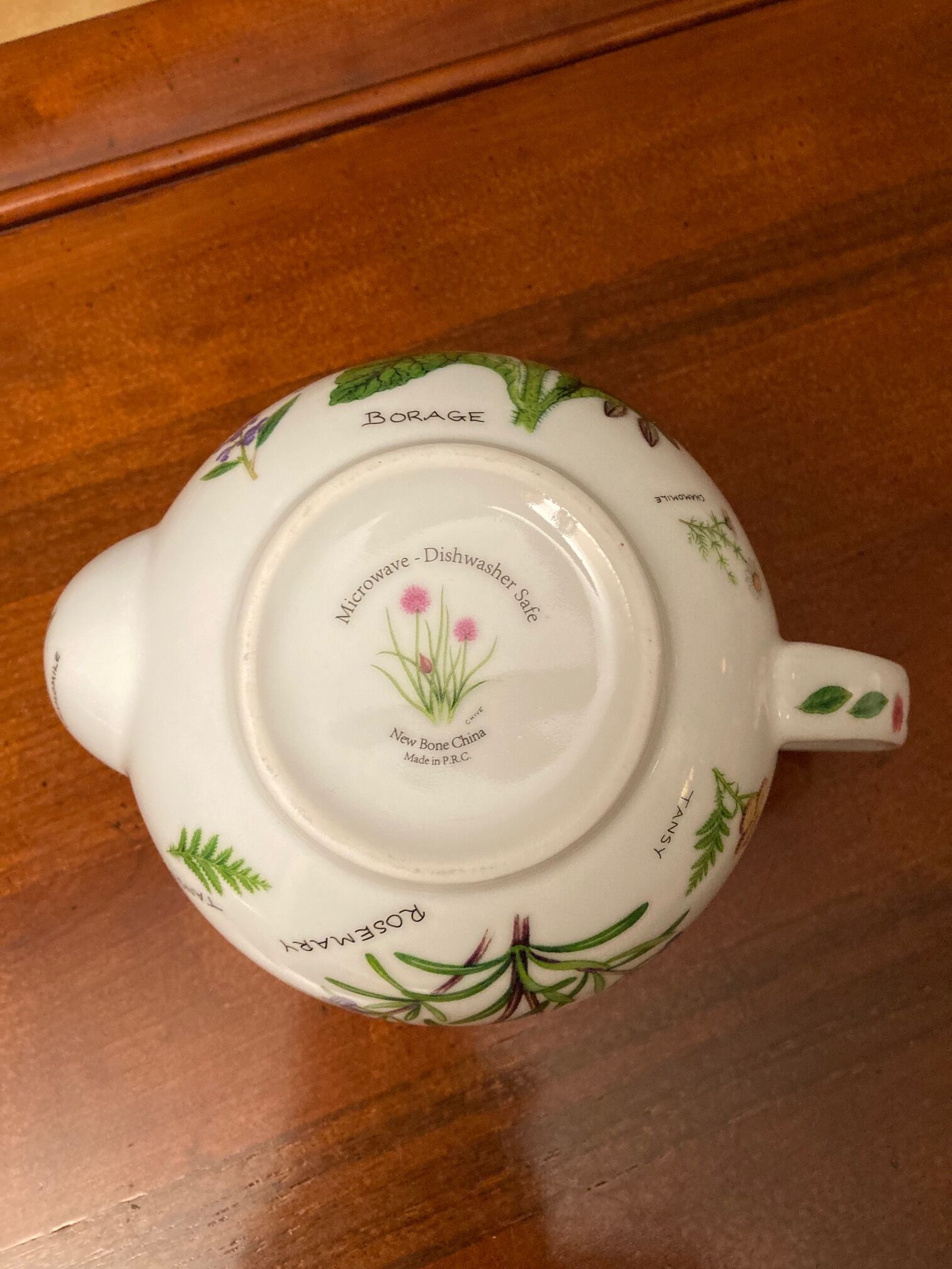 Théière au décor fleuri, 1000ml, passoire intégrée