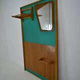 Mid-Century  Wall Mounted Coat Rack Czechoslovakia , 1970's