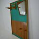 Mid-Century  Wall Mounted Coat Rack Czechoslovakia , 1970's