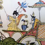 Rectangular top in Limoges porcelain