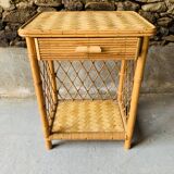 Rattan nightstand