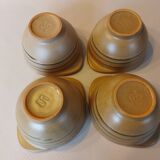 4 ear bowls in Sarreguemines sandstone