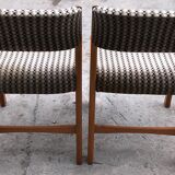 Paire de chaises traîneau