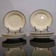 6 assiettes à desserts vintage écru liseré doré porcelaine Niderviller modèle Amiens