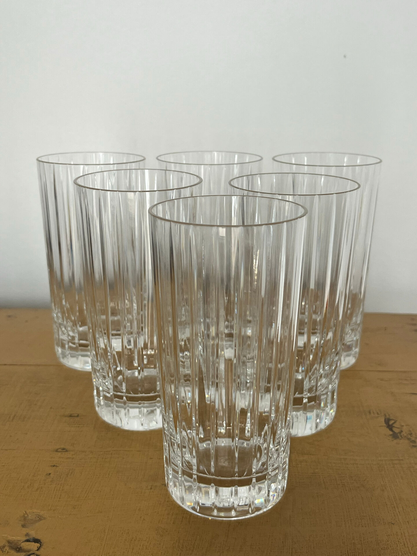 Set of 6 Baccarat "Harmonie" tankards.