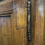 Very small rustic walnut sideboard.