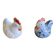Salt & Pepper Shaker Chicken & Rooster Shape Ceramic Made In France Vintage