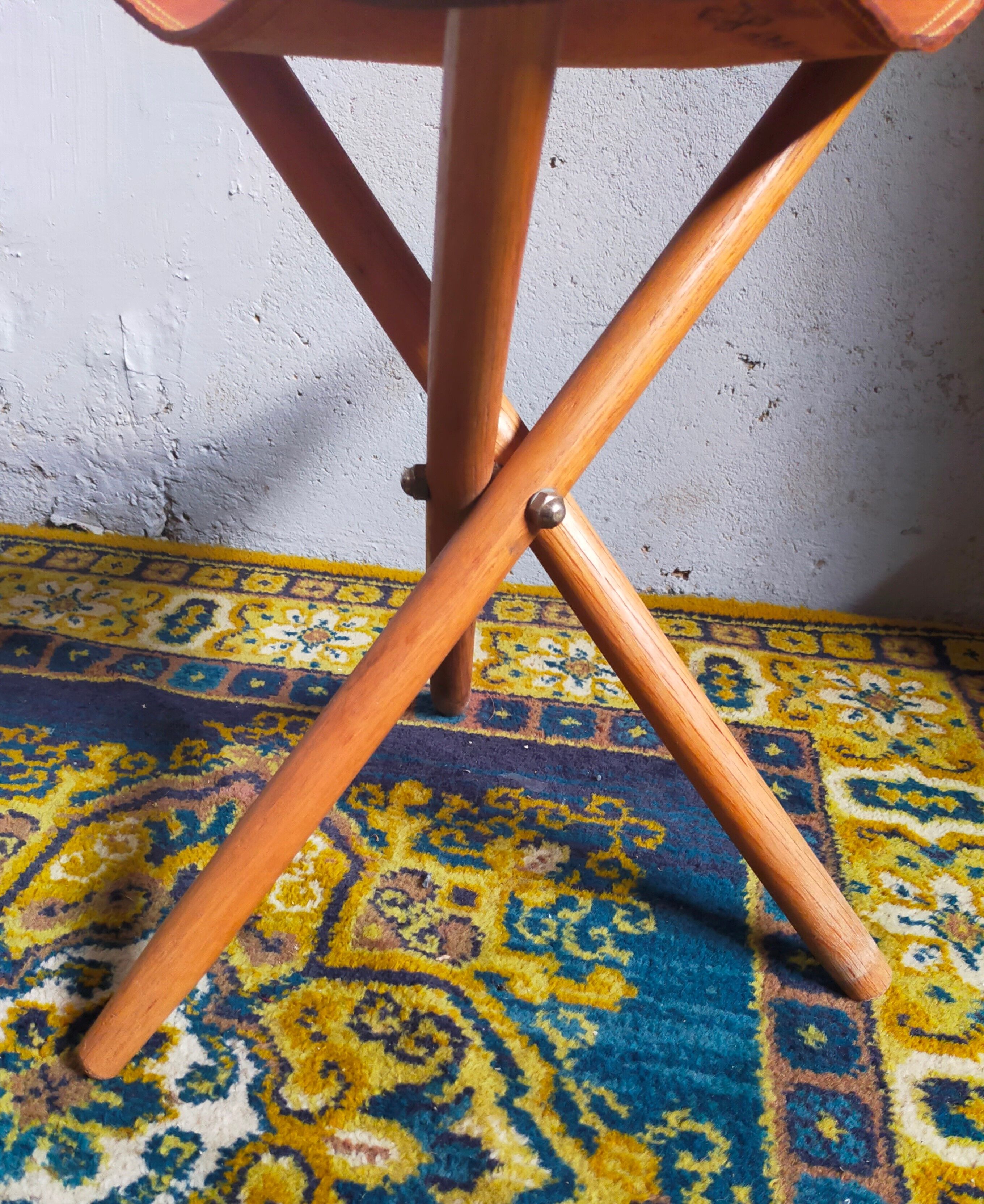 Fred Harvey Leather Arizona 82 Folding Stool