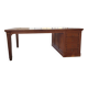 Double-sided walnut counter desk 1900