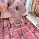 Set of 6 brutalist mountain chairs – chalet style – 1950s/60s