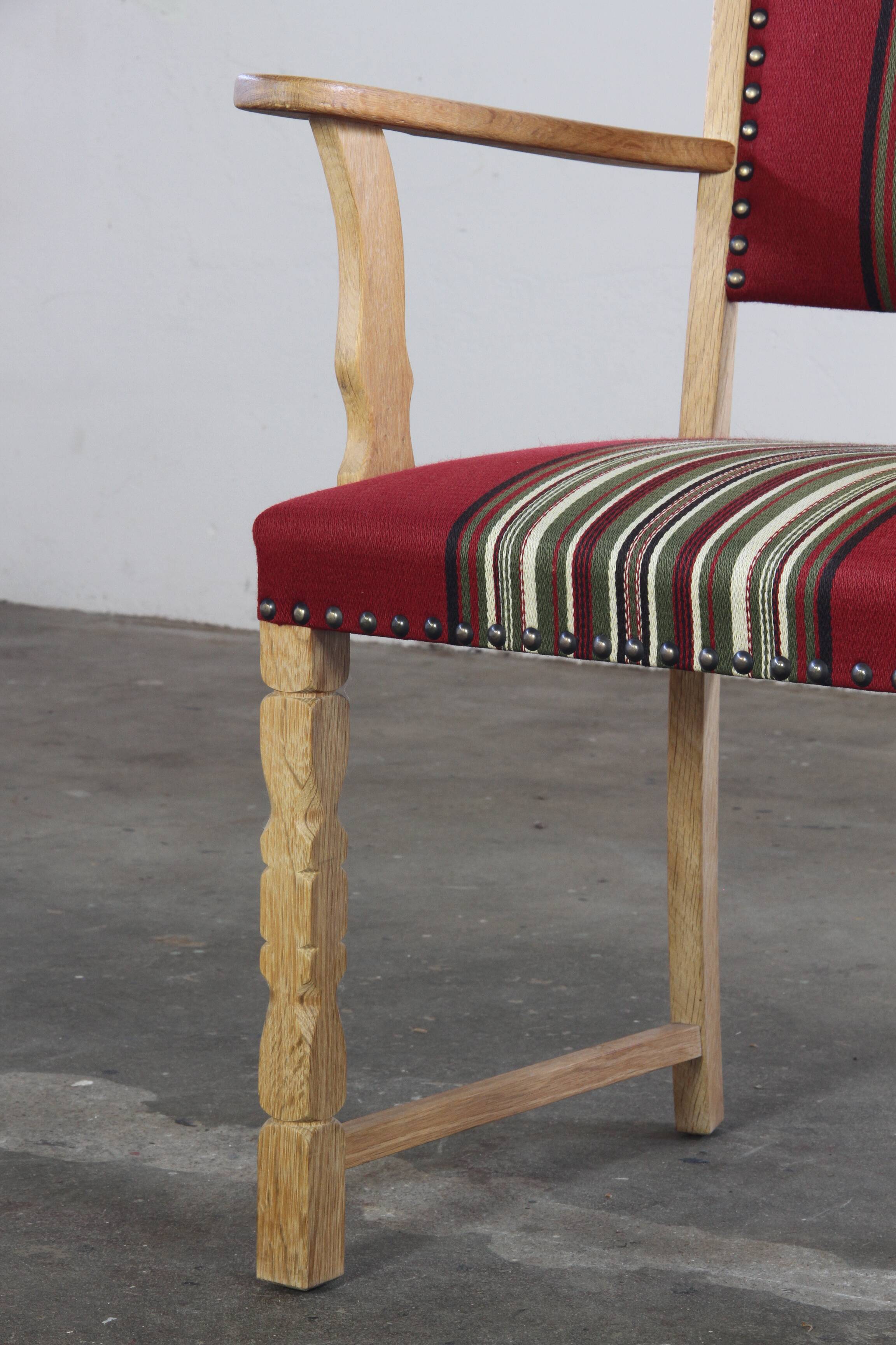 Vintage Pair of Danish Brutalist Armchairs, Henning Kjærnulf Style, 1960s