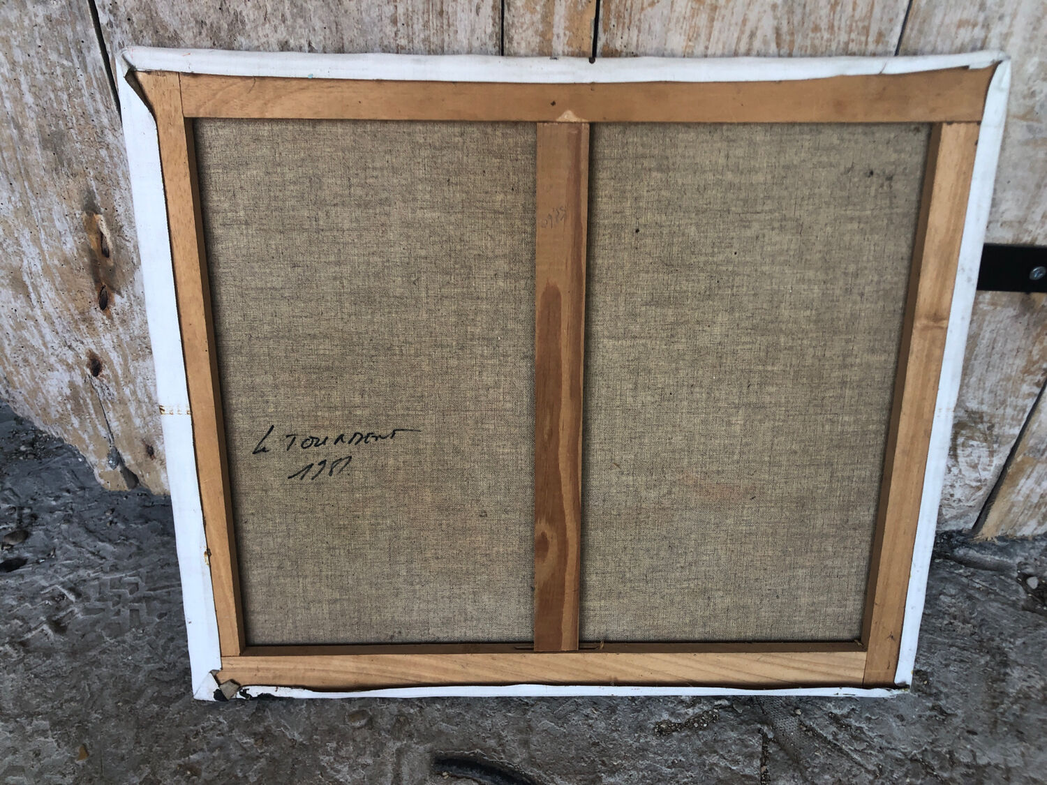 Oil painting on canvas THE TORMENT 1982 Vintage #A216