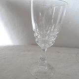 Six crystal glasses