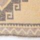 Cream Brown Oriental Turkish Runner Rug, 80x373Cm