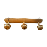 Pop-up Christmas 2022 -Coat rack 3 old wooden hooks