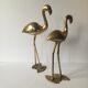 Couple oiseaux en laiton vintage