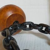 Duo de bougeoirs brutalistes Art-populaire années 50