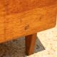 Dark chest of drawers with 5 drawers from the 1950s