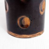 Brutalist copper vase