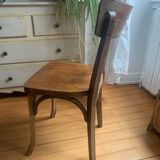 Set of 4 "Bandeau" bistro chairs in bent beech, Thonet style – 1