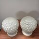 Pair of vintage Art Deco globe wall lights