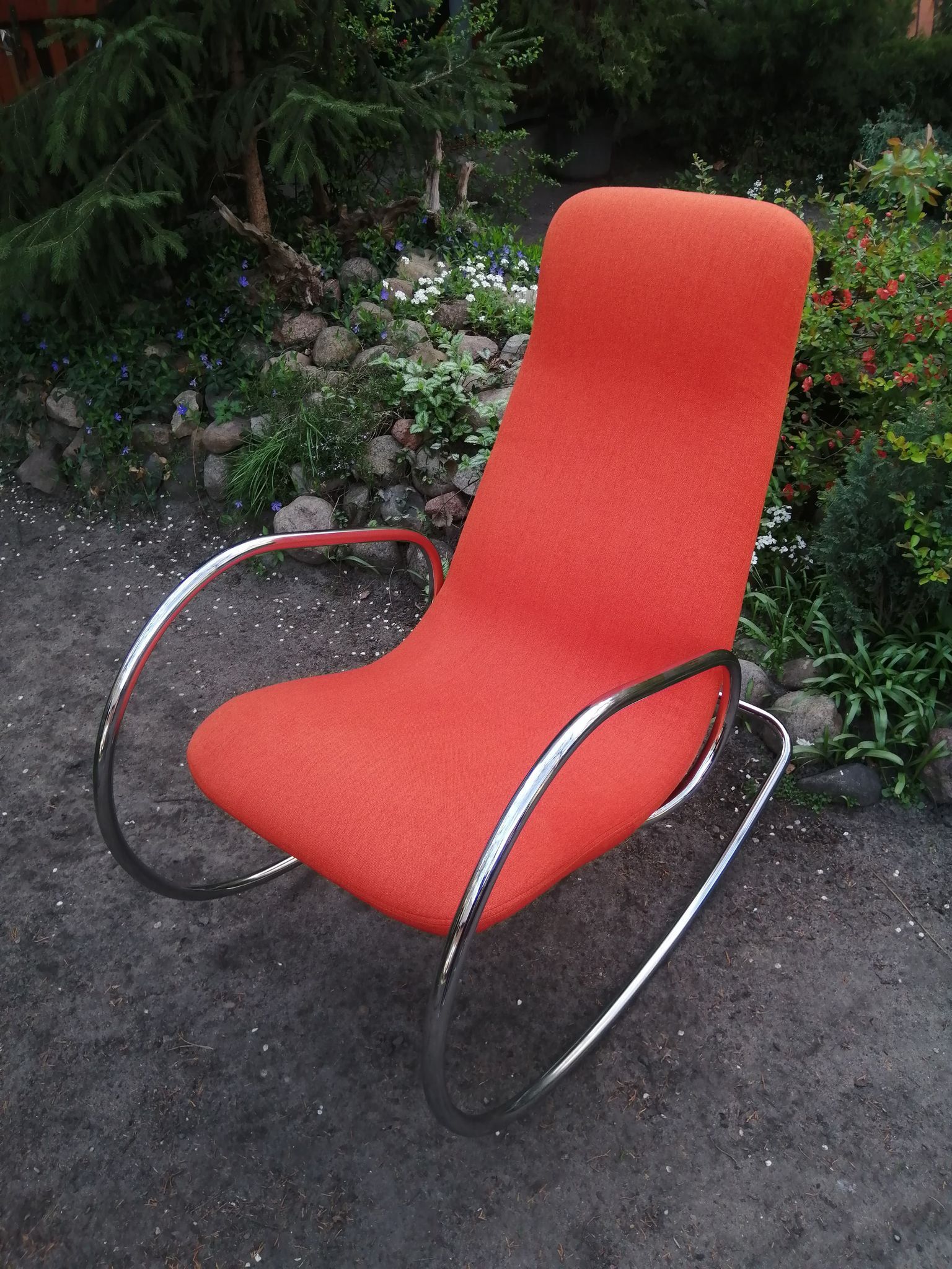 Rocking chair S 826, designed by U. Böhme, Thonet, 1970s